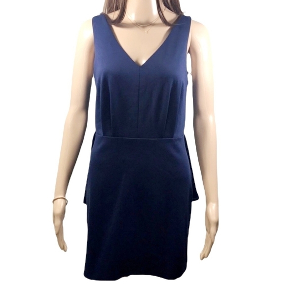 NWT BCBGeneration Navy Black Fitted Lace Cocktail Party Dress Women's Size 8 New - Picture 2 of 12